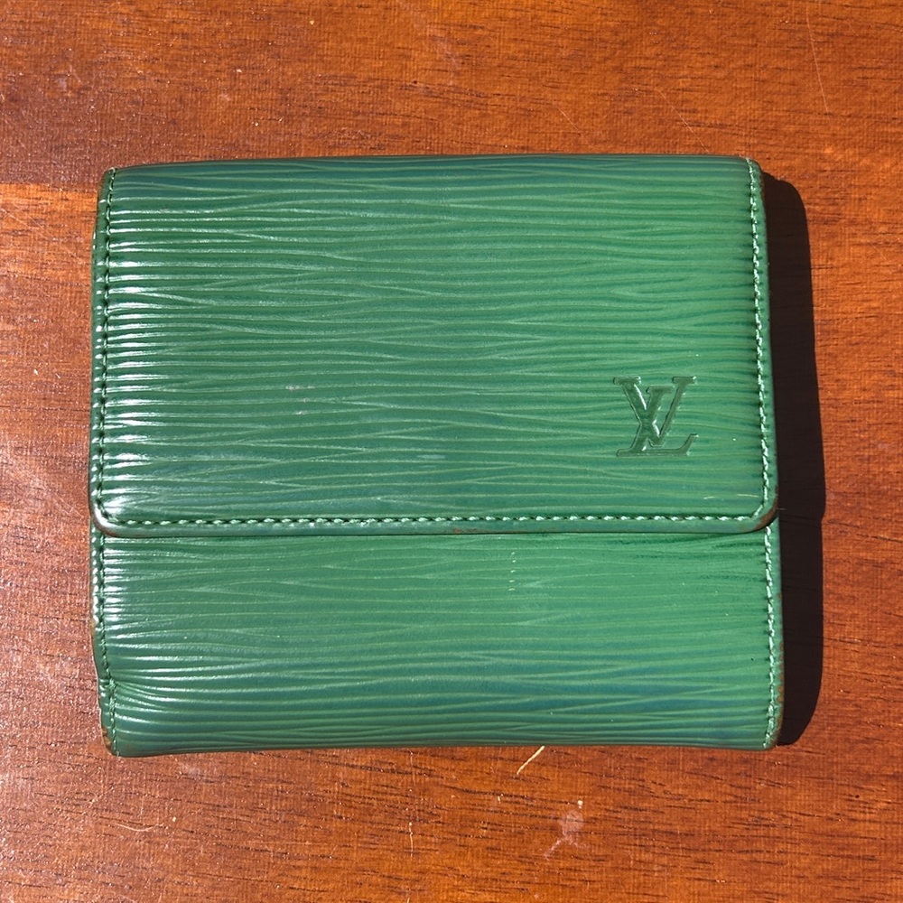 Louis Vuitton Epi bifold wallet, green